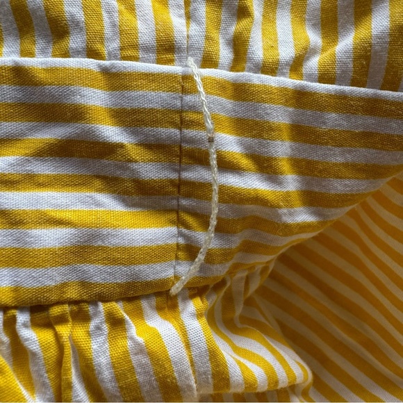 English Factory Sunny Yellow Striped Spaghetti
Straps Tiered Maxi Dress Size M - Picture 7 of 14